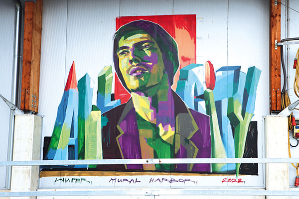 Menschenbilder von Street Art Künstler Wuper in der Hafengalerie